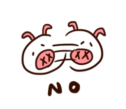 white piggy sticker #15919211