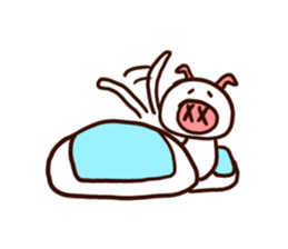 white piggy sticker #15919222