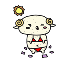 Floofy the Sheep sticker #15919751
