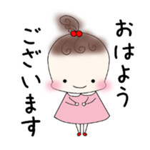 Little girl's daily life sticker #15919835