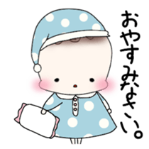 Little girl's daily life sticker #15919837