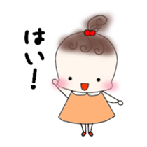 Little girl's daily life sticker #15919838