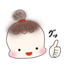 Little girl's daily life sticker #15919839