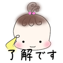 Little girl's daily life sticker #15919840