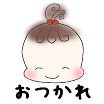 Little girl's daily life sticker #15919842