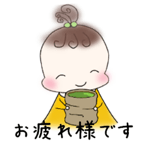 Little girl's daily life sticker #15919843