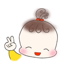 Little girl's daily life sticker #15919845