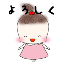 Little girl's daily life sticker #15919846