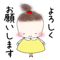 Little girl's daily life sticker #15919847