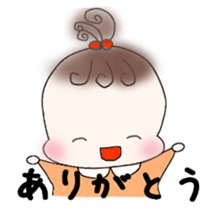 Little girl's daily life sticker #15919850