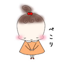 Little girl's daily life sticker #15919853