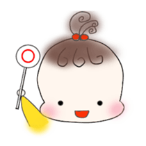 Little girl's daily life sticker #15919854