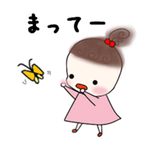 Little girl's daily life sticker #15919856