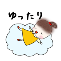 Little girl's daily life sticker #15919857