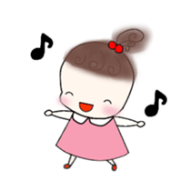 Little girl's daily life sticker #15919858