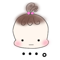 Little girl's daily life sticker #15919863