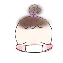 Little girl's daily life sticker #15919866