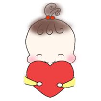 Little girl's daily life sticker #15919869