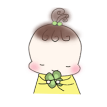 Little girl's daily life sticker #15919870