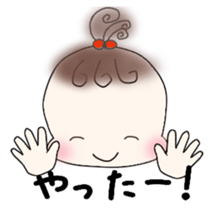 Little girl's daily life sticker #15919871