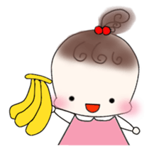 Little girl's daily life sticker #15919872