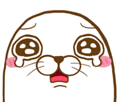 Cute seal - No words to say sticker #15921084