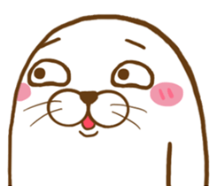 Cute seal - No words to say sticker #15921085