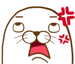 Cute seal - No words to say sticker #15921087