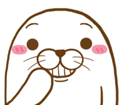 Cute seal - No words to say sticker #15921088