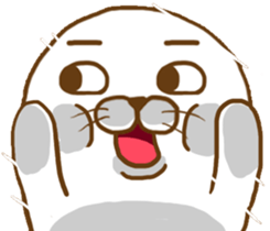 Cute seal - No words to say sticker #15921089