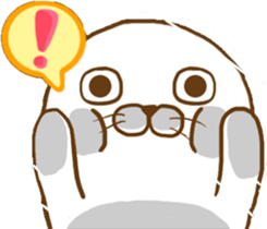 Cute seal - No words to say sticker #15921090