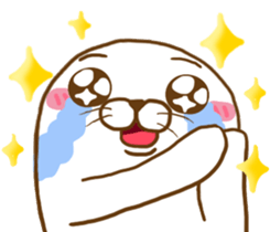 Cute seal - No words to say sticker #15921096