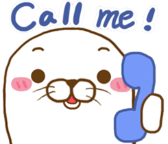 Cute seal - No words to say sticker #15921097
