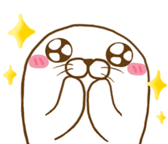 Cute seal - No words to say sticker #15921099