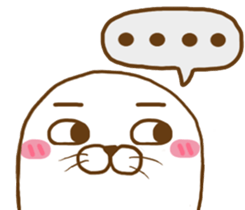 Cute seal - No words to say sticker #15921100