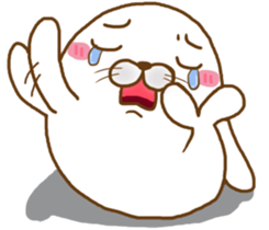 Cute seal - No words to say sticker #15921101
