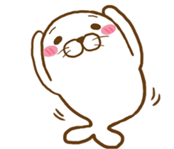 Cute seal - No words to say sticker #15921105