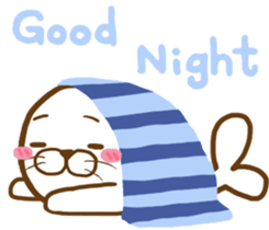 Cute seal - No words to say sticker #15921109