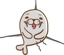 Cute seal - No words to say sticker #15921112
