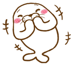 Cute seal - No words to say sticker #15921120
