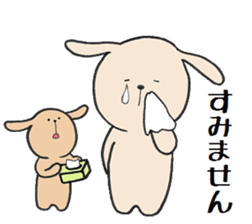 rabbit&cat sticker2 sticker #15921752