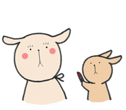 rabbit&cat sticker2 sticker #15921754