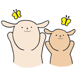 rabbit&cat sticker2 sticker #15921764