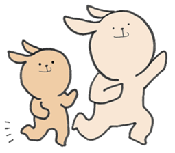rabbit&cat sticker2 sticker #15921774