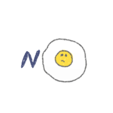 fried egg sticker sticker #15921788