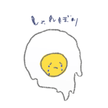 fried egg sticker sticker #15921790