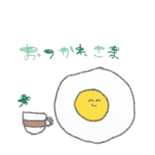 fried egg sticker sticker #15921793