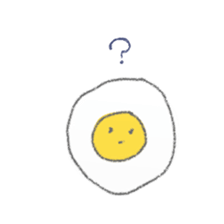 fried egg sticker sticker #15921798