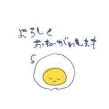 fried egg sticker sticker #15921807