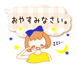 A Ribbon Girl and Balloon Messages sticker #15922137